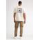 Petrol Industries regular T-shirt met backprint ecru