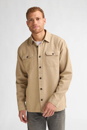 regular casual overhemd camel
