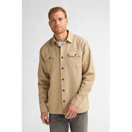 Petrol Industries regular casual overhemd camel afbeelding