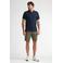 Petrol Industries regular polo donkerblauw met textuur