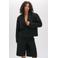Refined Department cropped blazer met backprint zwart