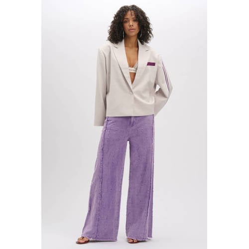 Refined Department wide leg jeans paars afbeelding