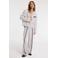 Refined Department wide leg regular waist broek ecru