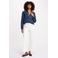 Morgan denim blouse dark blue denim