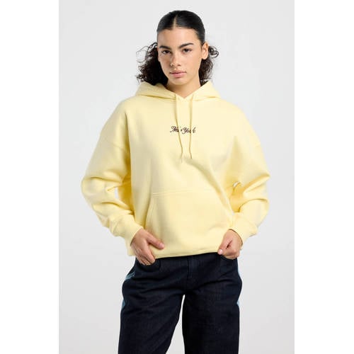 America Today hoodie met backprint geel afbeelding