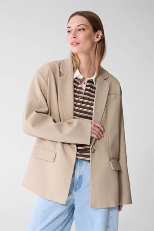 oversized blazer beige
