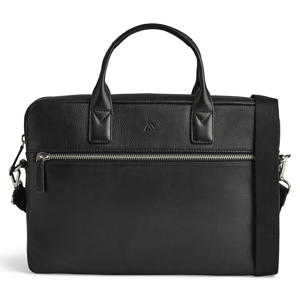 15 inch leren laptoptas  KnoxMBG zwart