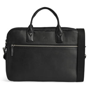 14 inch leren laptoptas KingstonMBG zwart