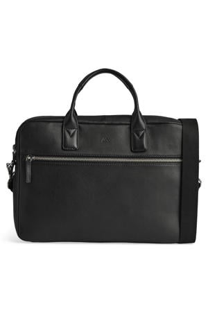  14 inch leren laptoptas KingstonMBG zwart