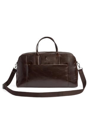 leren reistas LouisMBG 30L bruin