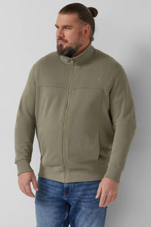sweatvest donkergroen