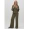 comma regular waist broek donkergroen