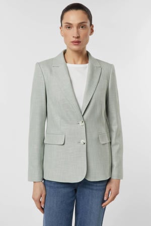 regular blazer grijsgroen