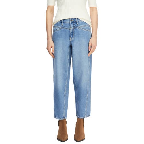 comma barrel jeans medium blue denim afbeelding