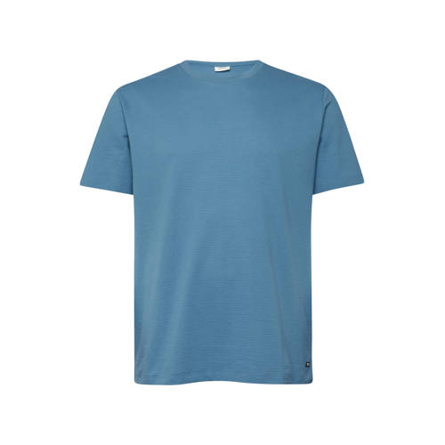 s.Oliver Big Size regular T-shirt met krijtstreep turquoise afbeelding