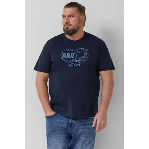 s.Oliver Big Size regular T-shirt Plus Size donkerblauw afbeelding