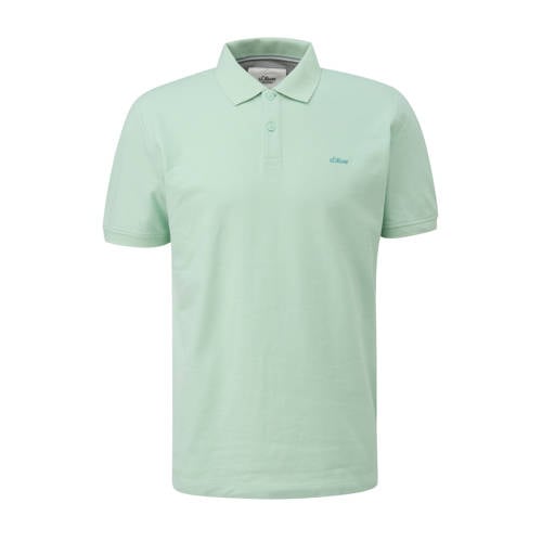 s.Oliver Big Size regular polo groen afbeelding