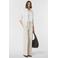 comma straight high waist broek beige