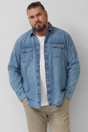 regular casual overhemd blauw