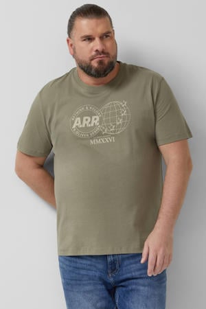 regular T-shirt Plus Size groen