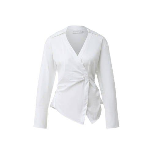 comma blouse wit afbeelding