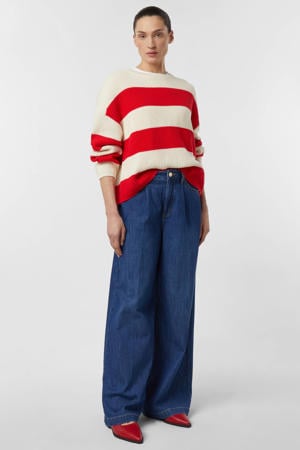 wide leg jeans medium blue denim
