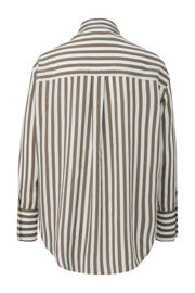 thumbnail: comma gestreepte blouse bruin