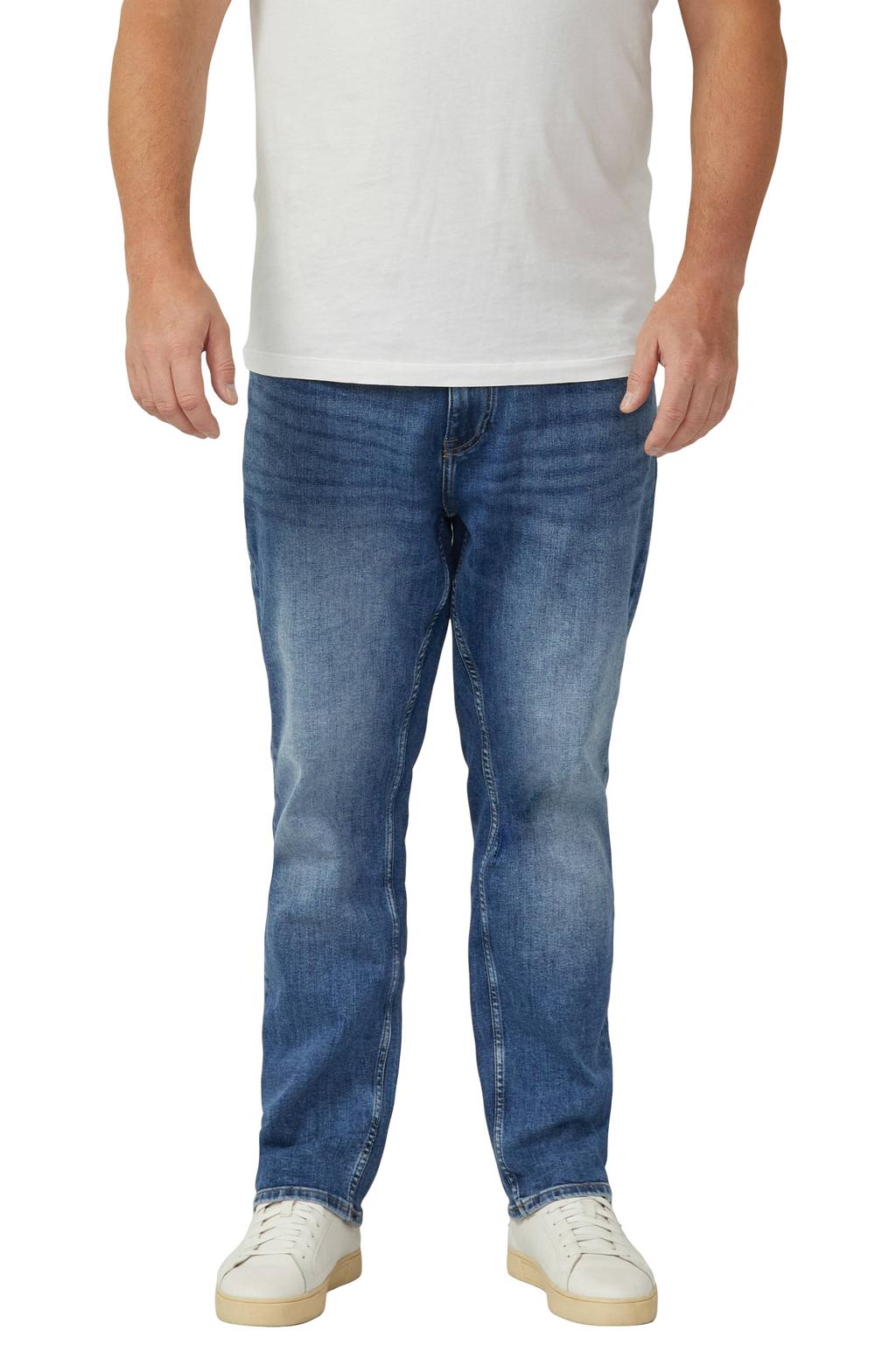 s.Oliver Big Size straight leg jeans dark blue denim