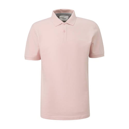 s.Oliver Big Size regular polo lichtroze afbeelding