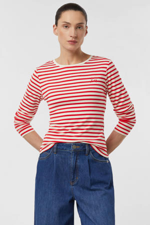 gestreepte top rood