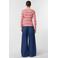 comma gestreepte top rood