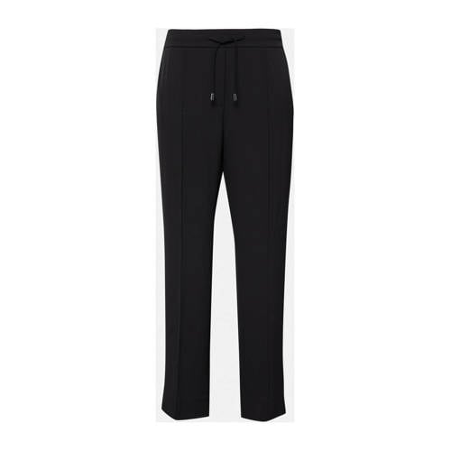 comma straight regular waist casual broek zwart afbeelding