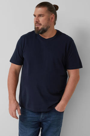 regular T-shirt donkerblauw