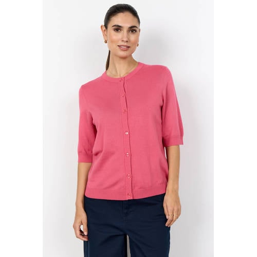 Soyaconcept gebreid vest roze afbeelding