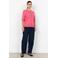 Soyaconcept gebreid vest roze