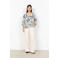 Soyaconcept gebloemde blouse ecru