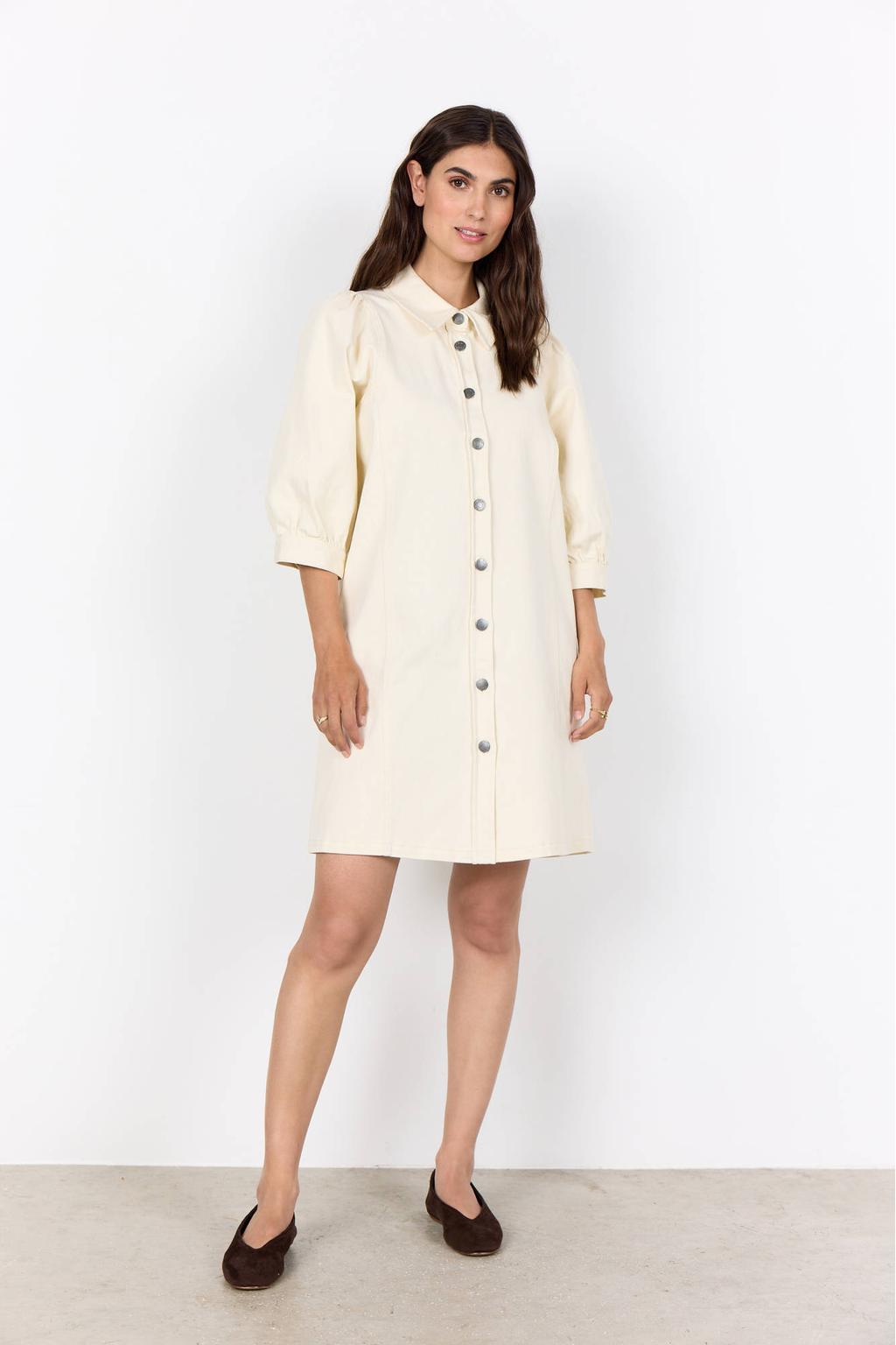 Soyaconcept denim blousejurk ecru