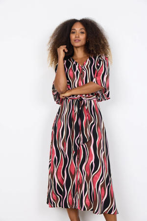 midi jurk multi