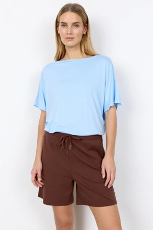 straight high waist casual short bruin