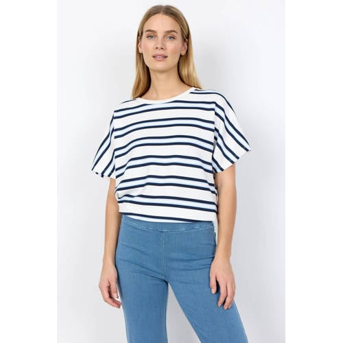 Soyaconcept gestreepte top donkerblauw afbeelding