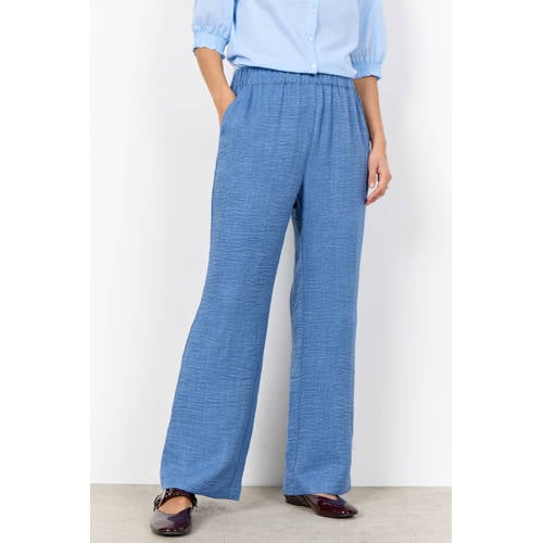 Soyaconcept straight regular waist broek blauw afbeelding