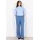 Soyaconcept straight regular waist broek blauw