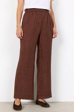 straight regular waist broek bruin