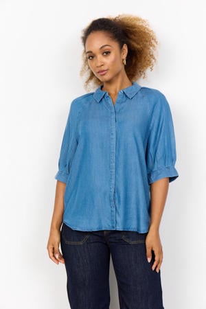 blouse blauw
