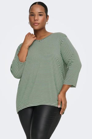 gestreepte top groen