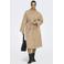 ONLY CARMAKOMA trenchcoat zand