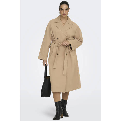 ONLY CARMAKOMA trenchcoat zand afbeelding