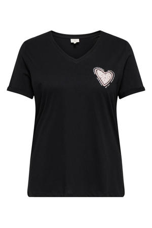 T-shirt zwart