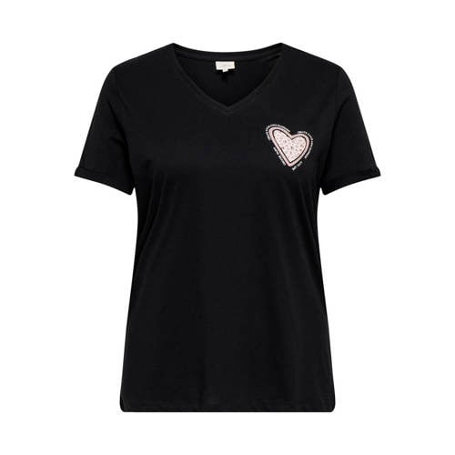 ONLY CARMAKOMA T-shirt zwart afbeelding