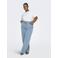 ONLY CARMAKOMA Cargianna Mw Straight Flower Dnm Bj straight leg jeans light blue denim